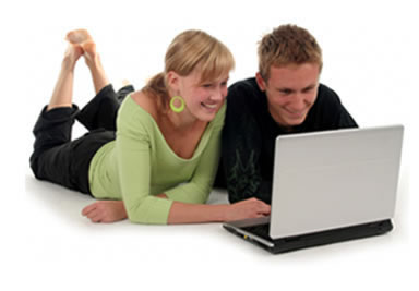 Couple working on Web Survey
